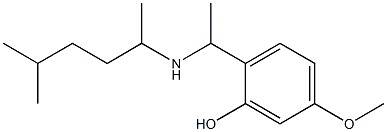 5-methoxy-2-{1-[(5-methylhexan-2-yl)amino]ethyl}phenol Struktur