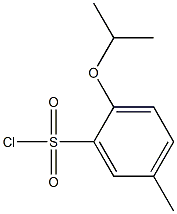 5-methyl-2-(propan-2-yloxy)benzene-1-sulfonyl chloride Struktur