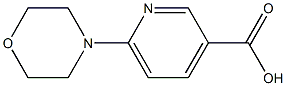 6-(morpholin-4-yl)pyridine-3-carboxylic acid Struktur