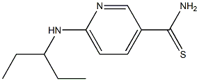 6-[(1-ethylpropyl)amino]pyridine-3-carbothioamide Struktur