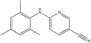 6-[(2,4,6-trimethylphenyl)amino]pyridine-3-carbonitrile Struktur