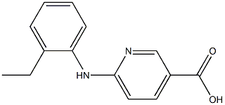 6-[(2-ethylphenyl)amino]pyridine-3-carboxylic acid Struktur