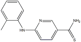 6-[(2-methylphenyl)amino]pyridine-3-carbothioamide Struktur