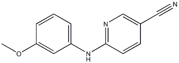 6-[(3-methoxyphenyl)amino]nicotinonitrile Struktur