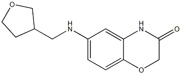 6-[(oxolan-3-ylmethyl)amino]-3,4-dihydro-2H-1,4-benzoxazin-3-one Struktur