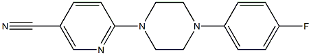 6-[4-(4-fluorophenyl)piperazin-1-yl]nicotinonitrile Struktur