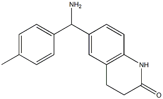 6-[amino(4-methylphenyl)methyl]-1,2,3,4-tetrahydroquinolin-2-one Struktur