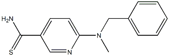 6-[benzyl(methyl)amino]pyridine-3-carbothioamide Struktur