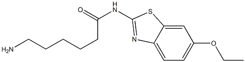 6-amino-N-(6-ethoxy-1,3-benzothiazol-2-yl)hexanamide Struktur