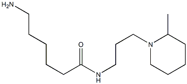 6-amino-N-[3-(2-methylpiperidin-1-yl)propyl]hexanamide Struktur