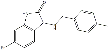 6-bromo-3-{[(4-methylphenyl)methyl]amino}-2,3-dihydro-1H-indol-2-one Struktur