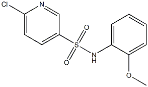 6-chloro-N-(2-methoxyphenyl)pyridine-3-sulfonamide Struktur