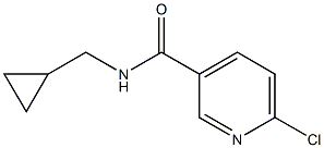 6-chloro-N-(cyclopropylmethyl)pyridine-3-carboxamide Struktur