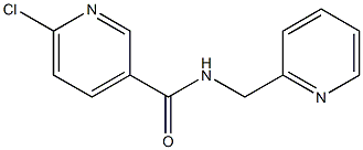 6-chloro-N-(pyridin-2-ylmethyl)pyridine-3-carboxamide Struktur