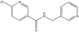 6-chloro-N-(pyridin-3-ylmethyl)pyridine-3-carboxamide Struktur