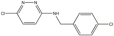 6-chloro-N-[(4-chlorophenyl)methyl]pyridazin-3-amine Struktur