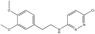 6-chloro-N-[2-(3,4-dimethoxyphenyl)ethyl]pyridazin-3-amine Struktur