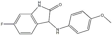 6-fluoro-3-[(4-methoxyphenyl)amino]-2,3-dihydro-1H-indol-2-one Struktur