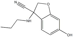 6-hydroxy-3-(propylamino)-2,3-dihydro-1-benzofuran-3-carbonitrile Struktur