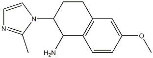 6-methoxy-2-(2-methyl-1H-imidazol-1-yl)-1,2,3,4-tetrahydronaphthalen-1-amine Struktur