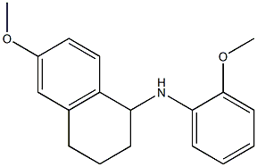 6-methoxy-N-(2-methoxyphenyl)-1,2,3,4-tetrahydronaphthalen-1-amine Struktur