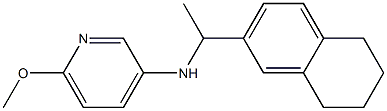 6-methoxy-N-[1-(5,6,7,8-tetrahydronaphthalen-2-yl)ethyl]pyridin-3-amine Struktur