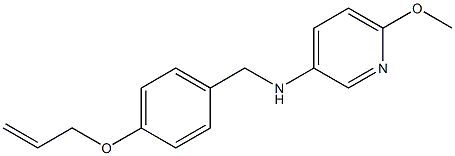 6-methoxy-N-{[4-(prop-2-en-1-yloxy)phenyl]methyl}pyridin-3-amine Struktur