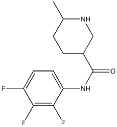 6-methyl-N-(2,3,4-trifluorophenyl)piperidine-3-carboxamide Struktur