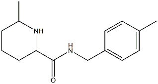 6-methyl-N-(4-methylbenzyl)piperidine-2-carboxamide Struktur