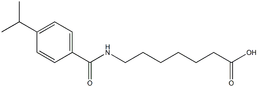 7-{[4-(propan-2-yl)phenyl]formamido}heptanoic acid Struktur