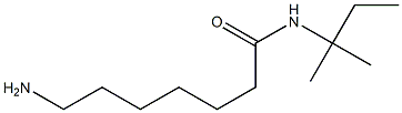 7-amino-N-(1,1-dimethylpropyl)heptanamide Struktur