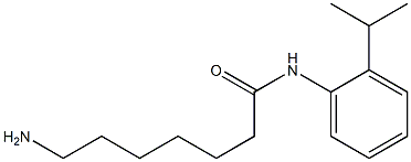 7-amino-N-(2-isopropylphenyl)heptanamide Struktur