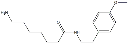 7-amino-N-[2-(4-methoxyphenyl)ethyl]heptanamide Struktur