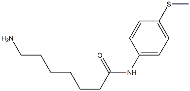 7-amino-N-[4-(methylthio)phenyl]heptanamide Struktur