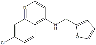 7-chloro-N-(furan-2-ylmethyl)quinolin-4-amine Struktur