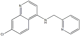 7-chloro-N-(pyridin-2-ylmethyl)quinolin-4-amine Struktur