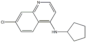 7-chloro-N-cyclopentylquinolin-4-amine Struktur