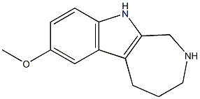 7-methoxy-1H,2H,3H,4H,5H,10H-azepino[3,4-b]indole Struktur