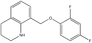 8-(2,4-difluorophenoxymethyl)-1,2,3,4-tetrahydroquinoline Struktur