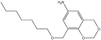 8-[(heptyloxy)methyl]-2,4-dihydro-1,3-benzodioxin-6-amine Struktur