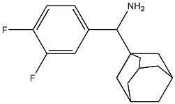 adamantan-1-yl(3,4-difluorophenyl)methanamine Struktur