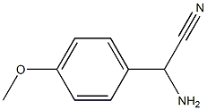 amino(4-methoxyphenyl)acetonitrile Struktur