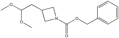 benzyl 3-(2,2-dimethoxyethyl)azetidine-1-carboxylate Struktur