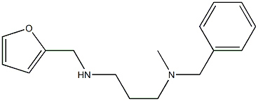 benzyl({3-[(furan-2-ylmethyl)amino]propyl})methylamine Struktur