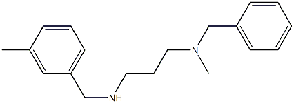 benzyl(methyl)(3-{[(3-methylphenyl)methyl]amino}propyl)amine Struktur