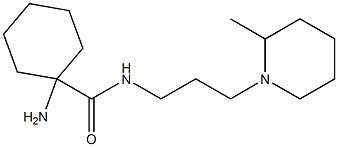 cyclohexanecarboxamide, 1-amino-N-[3-(2-methyl-1-piperidinyl)propyl]- Struktur