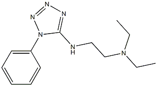 diethyl({2-[(1-phenyl-1H-1,2,3,4-tetrazol-5-yl)amino]ethyl})amine Struktur