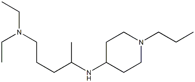 diethyl({4-[(1-propylpiperidin-4-yl)amino]pentyl})amine Struktur