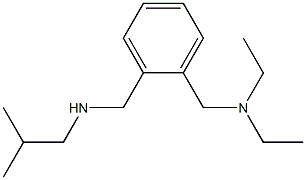 diethyl[(2-{[(2-methylpropyl)amino]methyl}phenyl)methyl]amine Struktur