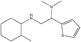 dimethyl({2-[(2-methylcyclohexyl)amino]-1-(thiophen-2-yl)ethyl})amine Struktur